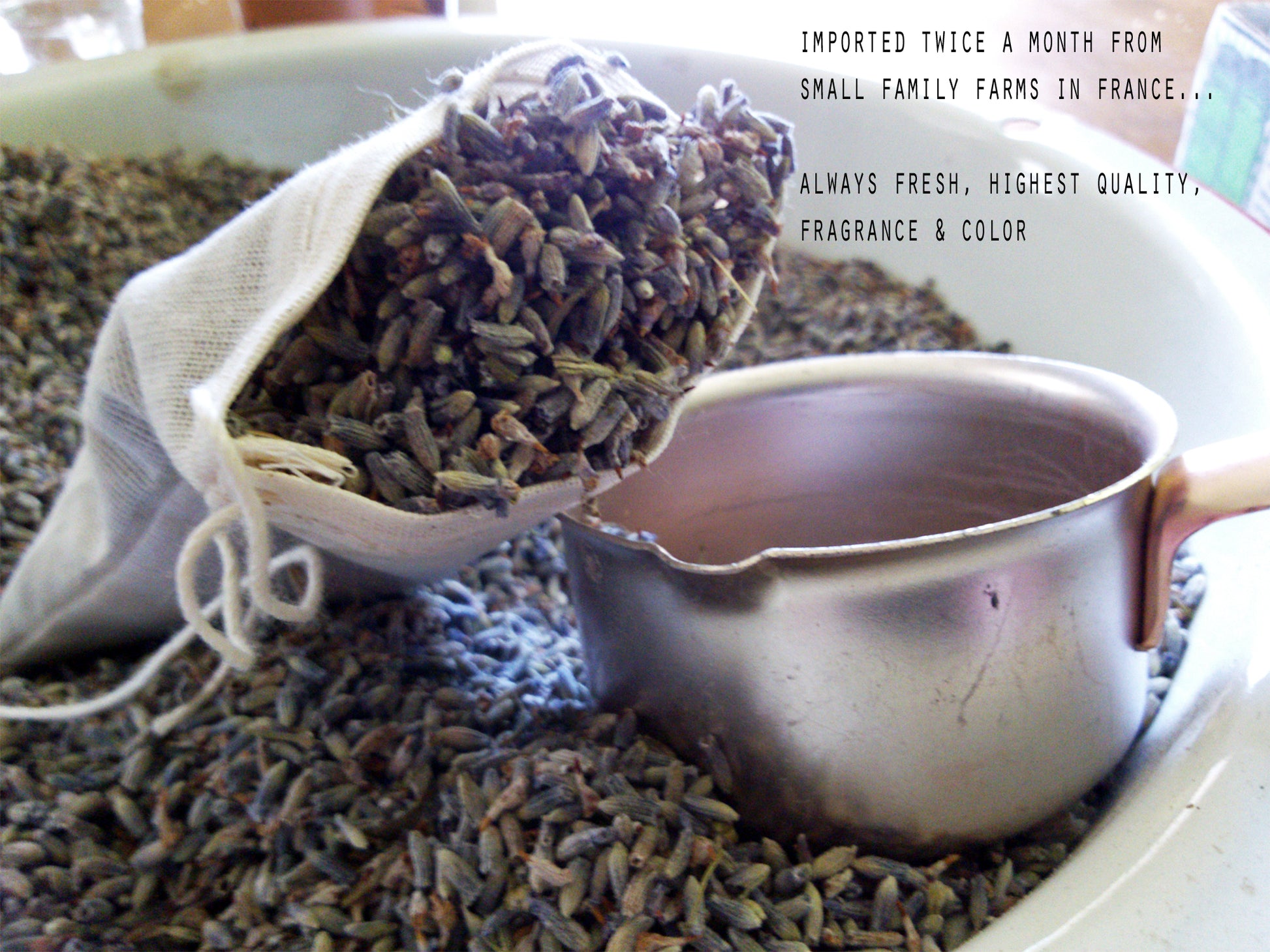 Organza Herbal Sachets- Organic flower buds lavender, rose, chamomile - Lizzy Lane Farm Apothecary