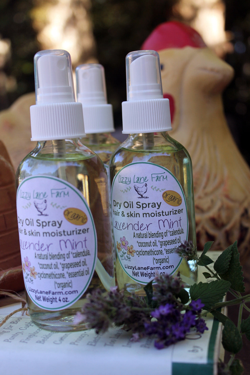 Dry Oil Body Spray- Black Forest- earthy, spice patchouli and citrus - Lizzy Lane Farm Apothecary