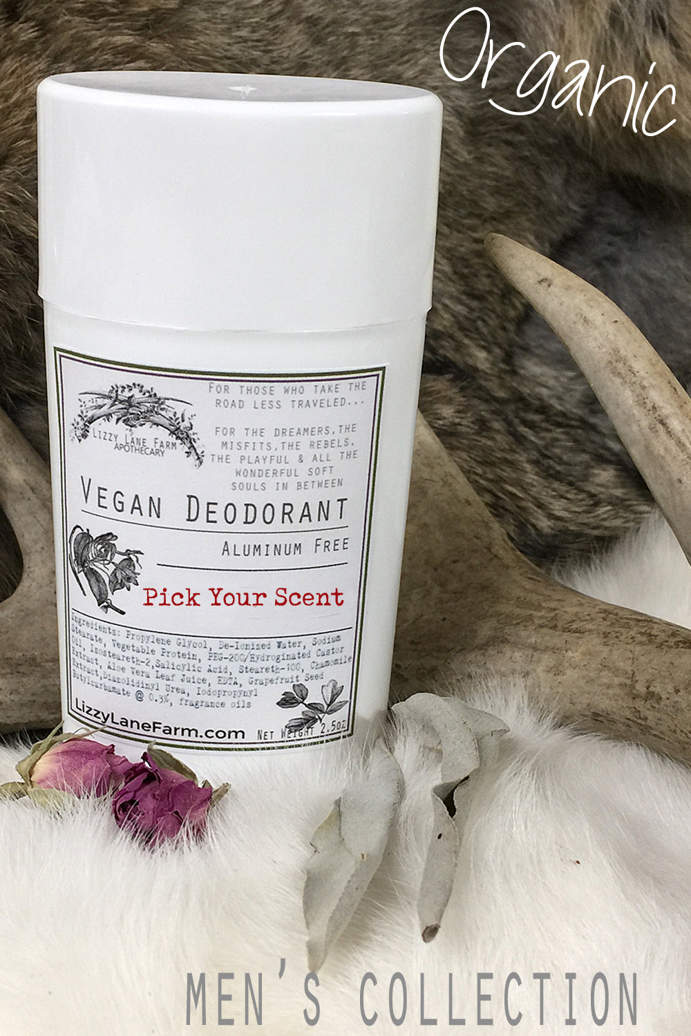Natural Deodorant: Men's Collection :: PICK • A • SCENT - Lizzy Lane Farm Apothecary