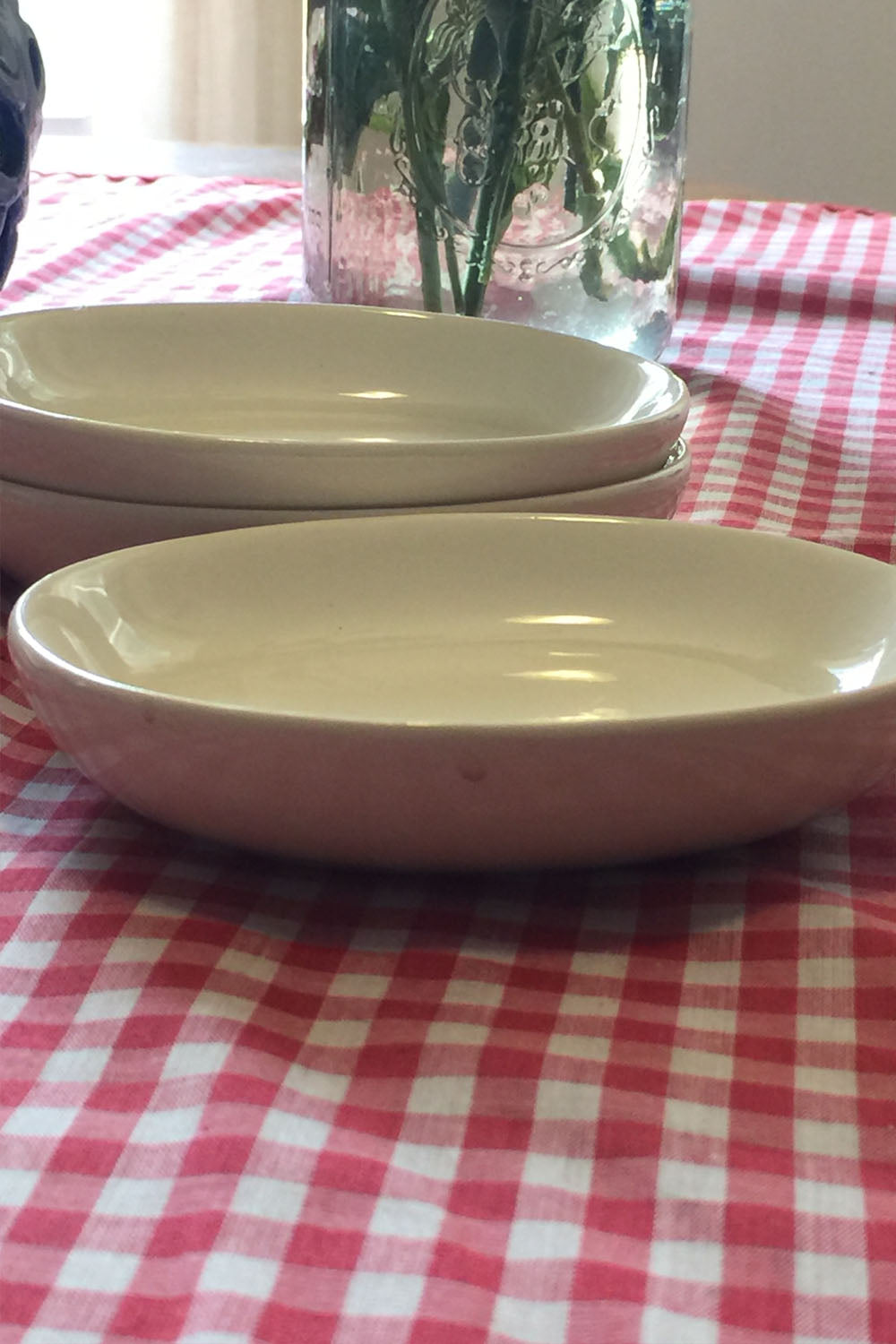 vintage restaurant ware dessert bowls-oval bowls- fruit bowl - Lizzy Lane Farm Apothecary