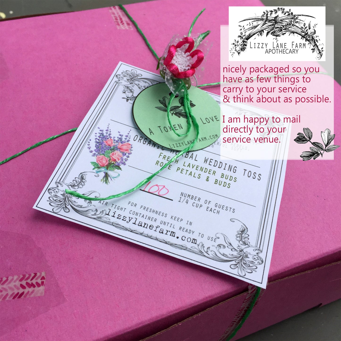 Meadow Wedding Confetti • Wedding Toss • Real Dry Flowers • Petal Confetti- Aisle - Lizzy Lane Farm Apothecary