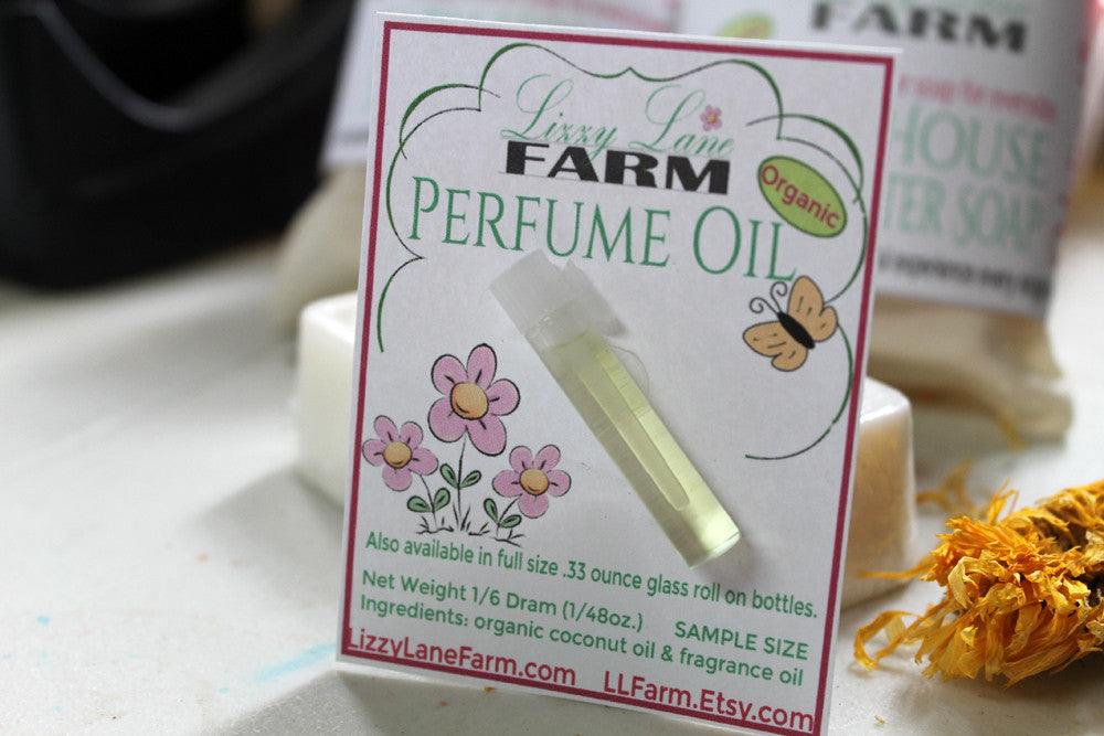 Personal Perfume Oil- CANDY CANE WOODLAND-- minty fresh with hints of –  Lizzy Lane Farm Apothecary