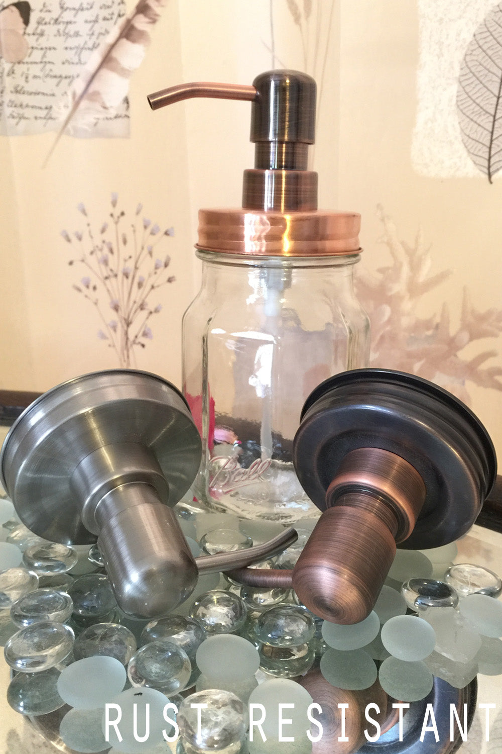 mason jar replacement soap pump lids