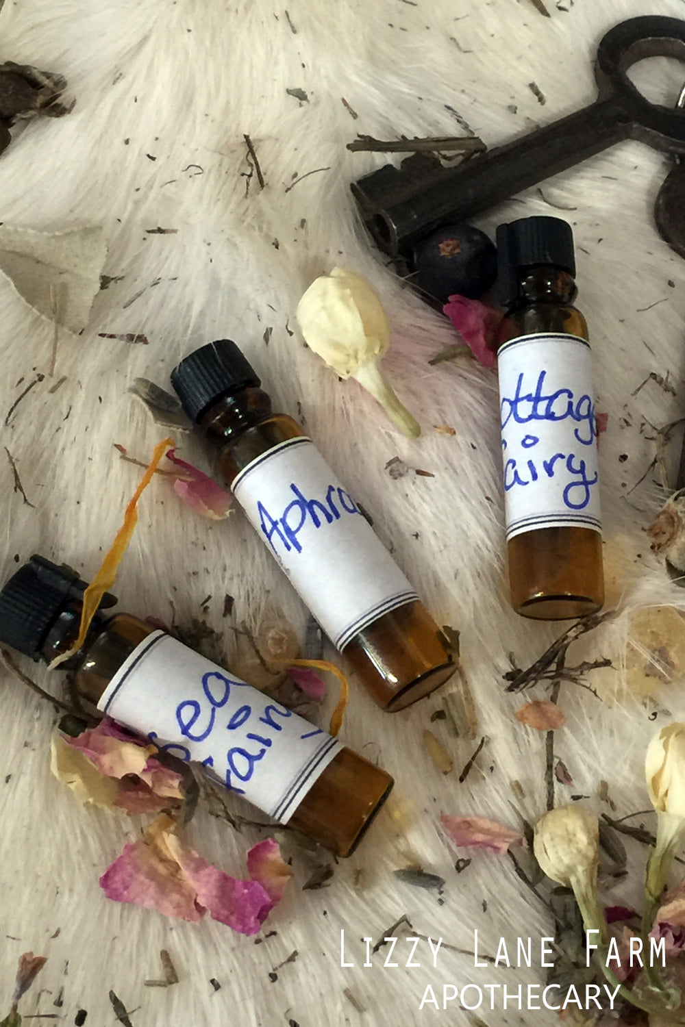 cottage garden fairy intention oil, wiccan spell oil