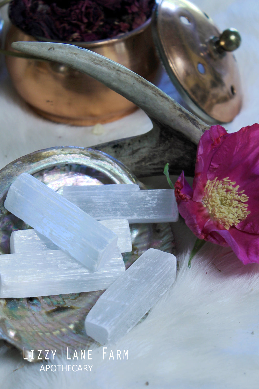 Natural Rough Raw Selenite Crystal Wand | Communicate With Your Higher Self, Spirit Guides and Angels.