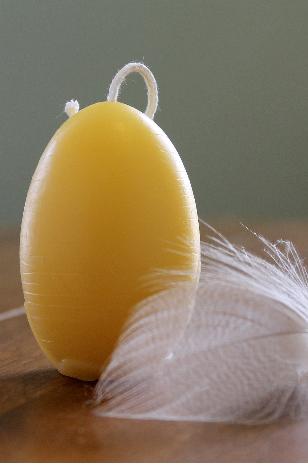 Beeswax Egg Candle- fresh egg - Lizzy Lane Farm Apothecary