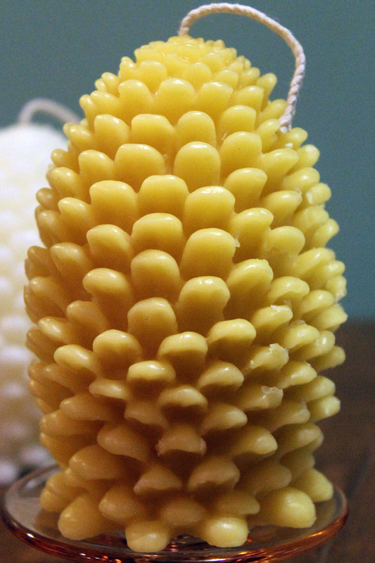 Large Pine Cone Beeswax Candle